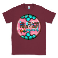 Burgundy nurse round earrings 3 Classic Tee - BundleAndBundleShop