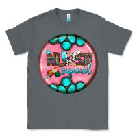 Charcoal Heather nurse round earrings 3 Classic Tee - BundleAndBundleShop
