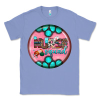 Colony Blue nurse round earrings 3 Classic Tee - BundleAndBundleShop