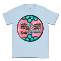 Dusty Blue nurse round earrings 3 Classic Tee - BundleAndBundleShop