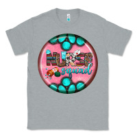 Heather Grey nurse round earrings 3 Classic Tee - BundleAndBundleShop