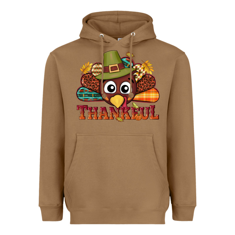 Western Thankful Thanksgiving Turkey Heavyweight Hoodie by NancyCooperArtShop | Teevron