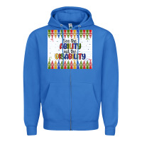 True Royal see the ability not the disability Zipper Hoodie - MaliasSmallBusiness