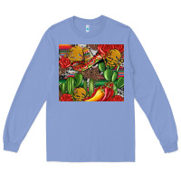 Colony Blue mexican cacti Long Sleeve Tee - Artiststas