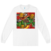 White mexican cacti Long Sleeve Tee - Artiststas