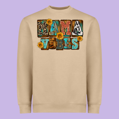Western Mama Vibes Heavyweight Sweatshirt Designed By Fadigitalartstudio