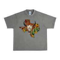 Tornado bull skull texas map western Urban Heavy Tee - BarkalooDesign