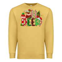 Antique Gold oh deer reindeer Premium Sweatshirt - MaliasSmallBusiness
