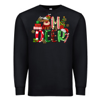 Black oh deer reindeer Premium Sweatshirt - MaliasSmallBusiness