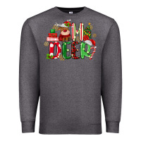 Charcoal Heather oh deer reindeer Premium Sweatshirt - MaliasSmallBusiness