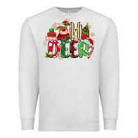 Oatmeal Heather oh deer reindeer Premium Sweatshirt - MaliasSmallBusiness