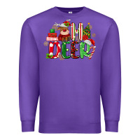 Purple oh deer reindeer Premium Sweatshirt - MaliasSmallBusiness
