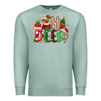 Seafoam oh deer reindeer Premium Sweatshirt - MaliasSmallBusiness