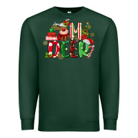 Sports Green oh deer reindeer Premium Sweatshirt - MaliasSmallBusiness
