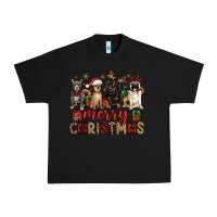 Black merry christmas chihuahua pitbull pug dachshund Urban Heavy Tee - JahusDesignShop