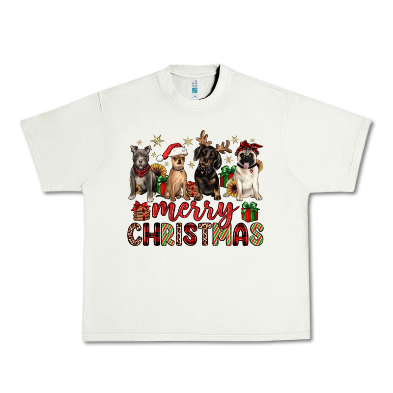 Merry Christmas Chihuahua Pitbull Pug Dachshund Urban Heavy Tee by JahusDesignShop | Teevron