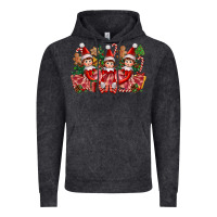 Vintage Black Christmas girl elfs Vintage Hoodie - FaDigitalArtStudio