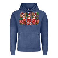 Vintage Denim Christmas girl elfs Vintage Hoodie - FaDigitalArtStudio