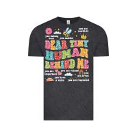 Vintage Black customized teacher dear tiny human behind me back Vintage Tee - JahusDesignShop