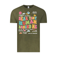 Vintage Olive customized teacher dear tiny human behind me back Vintage Tee - JahusDesignShop