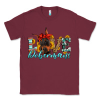 Burgundy love dobermans Classic Tee - Artiststas