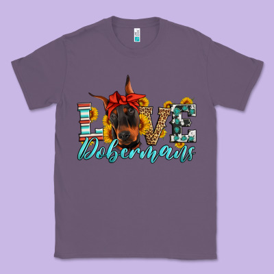 Love Dobermans Classic Tee Designed By Artiststas