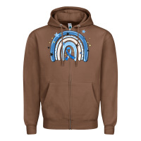 Chestnut in april wear blue autism awareness Zipper Hoodie - MaliasSmallBusiness