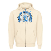 Sandshell in april wear blue autism awareness Zipper Hoodie - MaliasSmallBusiness