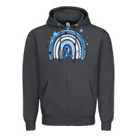 Smoke in april wear blue autism awareness Zipper Hoodie - MaliasSmallBusiness