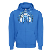 True Royal in april wear blue autism awareness Zipper Hoodie - MaliasSmallBusiness