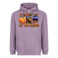 Lavender tis the season football Heavyweight Hoodie - NancyCooperArtShop