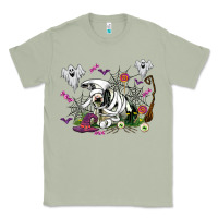 Matcha halloween cow and ghosts Classic Tee - AdoDesignShop