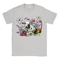Moon Dust halloween cow and ghosts Classic Tee - AdoDesignShop
