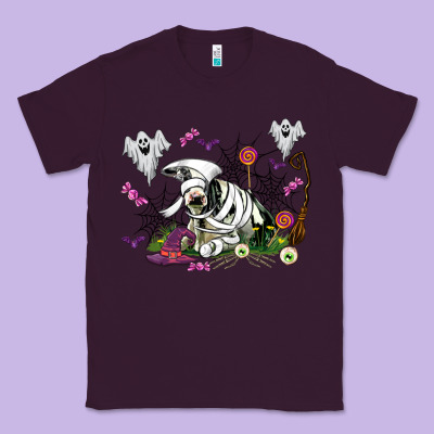 Halloween Cow And Ghosts Classic Tee Designed By Adodesignshop