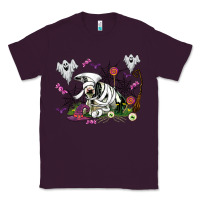 Plum halloween cow and ghosts Classic Tee - AdoDesignShop
