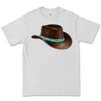 Dove Grey cowboy cap Premium Tee - BarkalooDesign