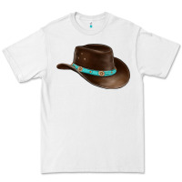 White cowboy cap Premium Tee - BarkalooDesign
