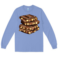 Colony Blue nut and chocolate Long Sleeve Tee - AdoDesignShop