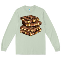 Matcha nut and chocolate Long Sleeve Tee - AdoDesignShop