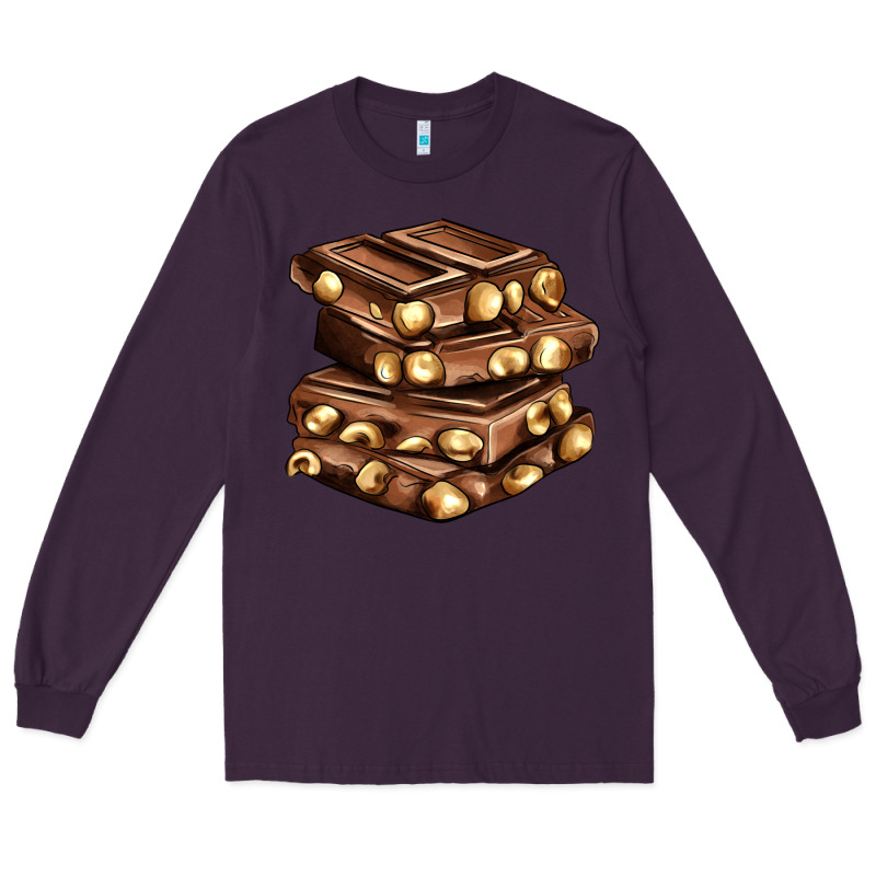 Nut And Chocolate Long Sleeve Tee by AdoDesignShop | Teevron