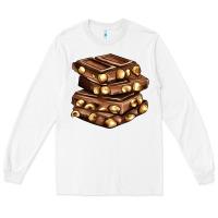White nut and chocolate Long Sleeve Tee - AdoDesignShop