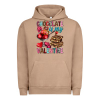 Pigment Burro Chocolate is my valentine Valentine's Day Urban Hoodie - HowdyJamesFarm