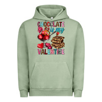 Pigment Oil Green Chocolate is my valentine Valentine's Day Urban Hoodie - HowdyJamesFarm