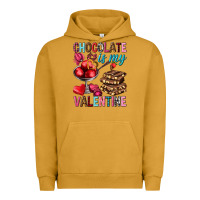 Pigment Peanut Butter Chocolate is my valentine Valentine's Day Urban Hoodie - HowdyJamesFarm