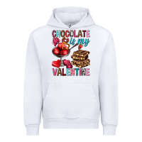White Chocolate is my valentine Valentine's Day Urban Hoodie - HowdyJamesFarm