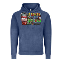 Vintage Denim I Run On Coffee And Christmas Cheer Vintage Hoodie - CowhideDigitalArt