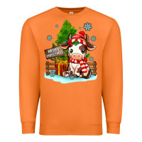 Carrot merry christmas cow Premium Sweatshirt - MaliasSmallBusiness