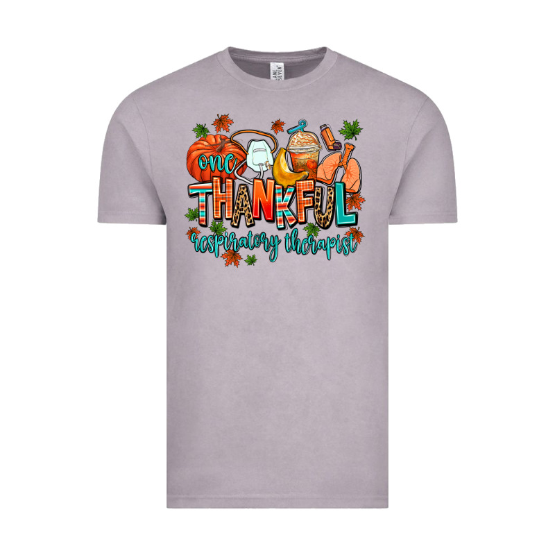 One Thankful Respiratory Therapist Vintage Tee by AdoDesignShop | Teevron