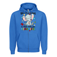 True Royal what makes you different is what makes you beautif Zipper Hoodie - MaliasSmallBusiness