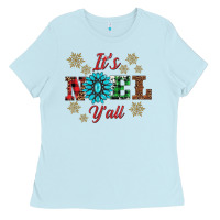 Baby Blue it's noel y'all Ladies Tee - AdoDesignShop